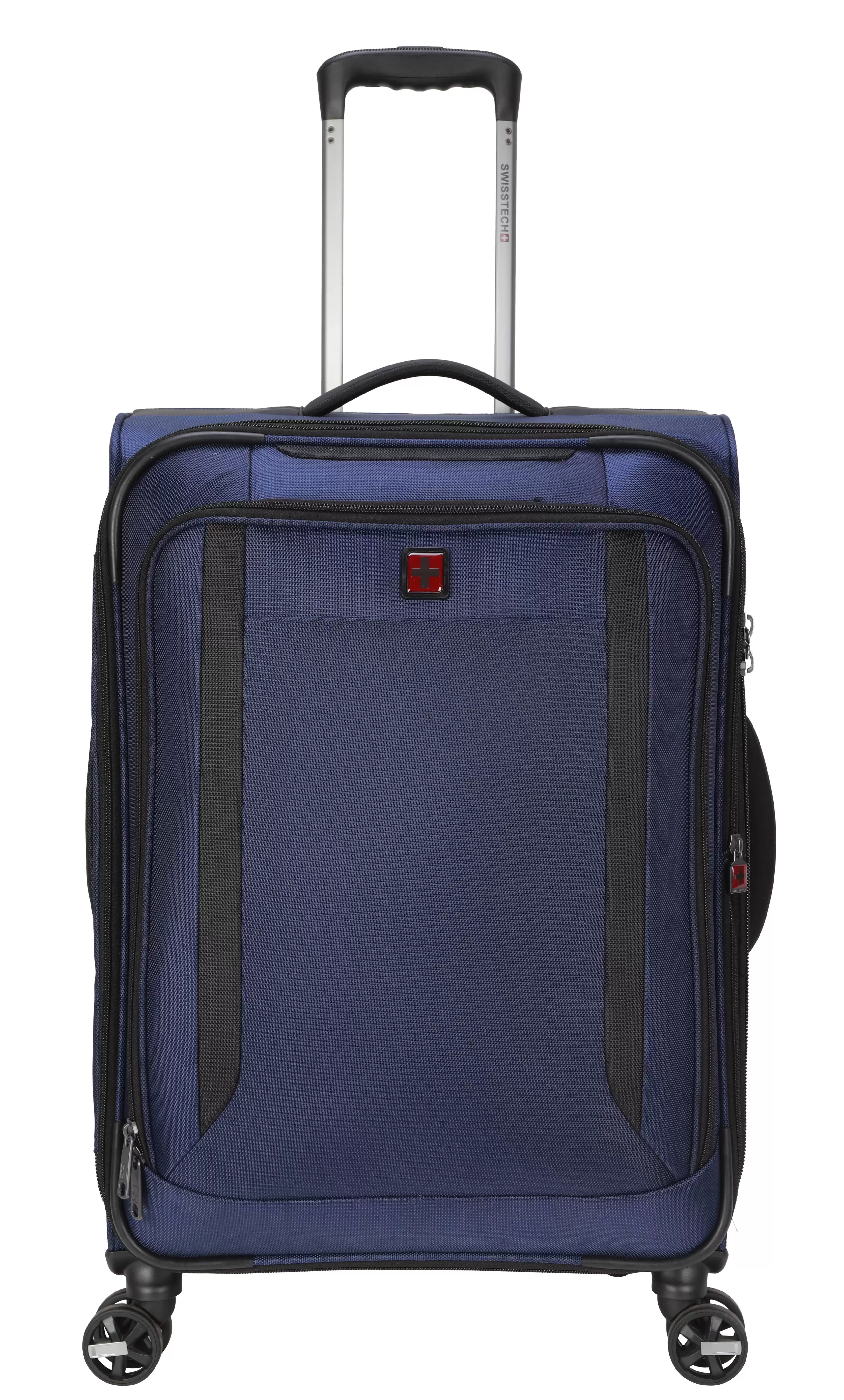 Swiss Tech 24 Softside Checked Luggage. Navy