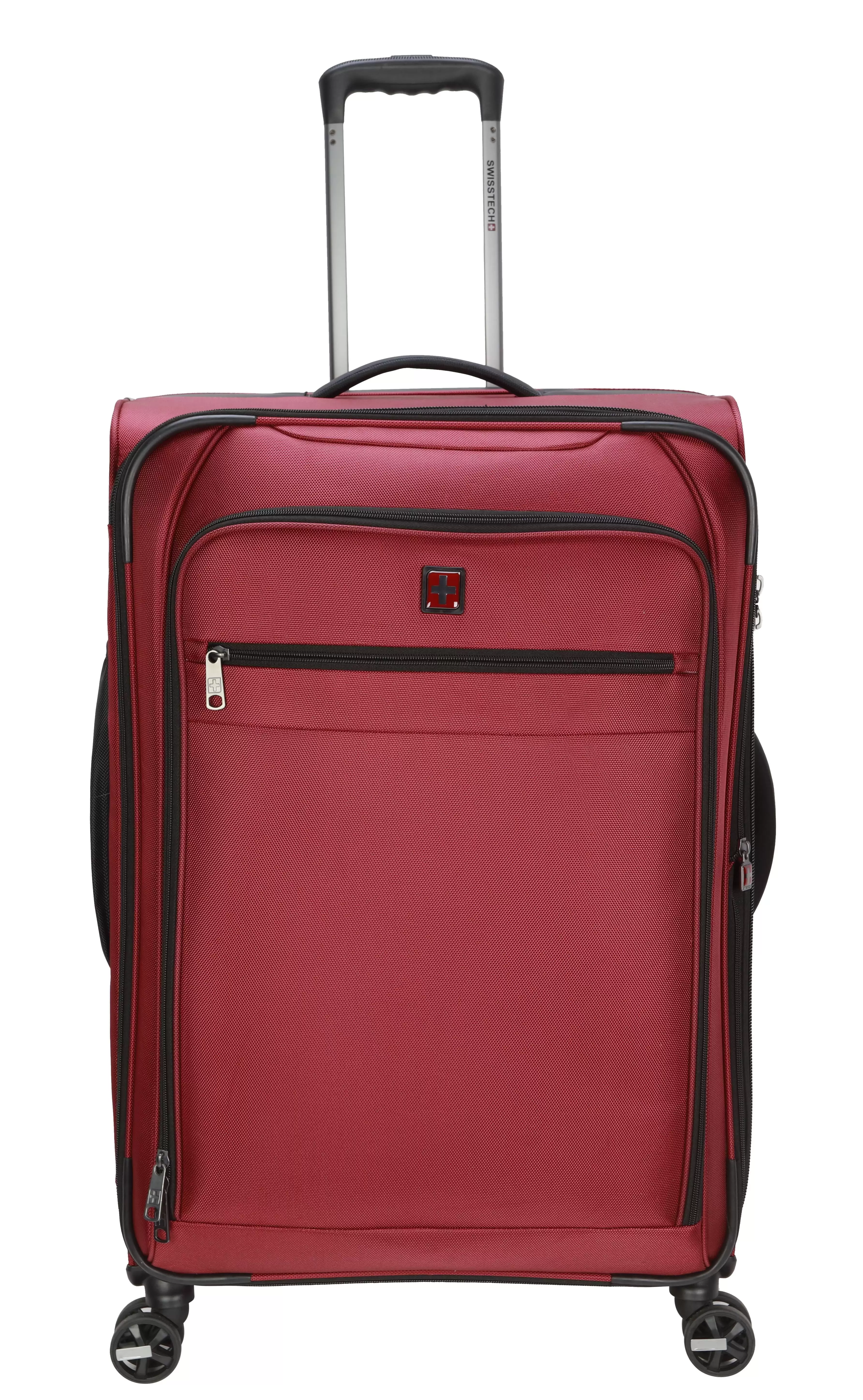 Swiss Tech 28 Softside Checked Luggage. Maroon