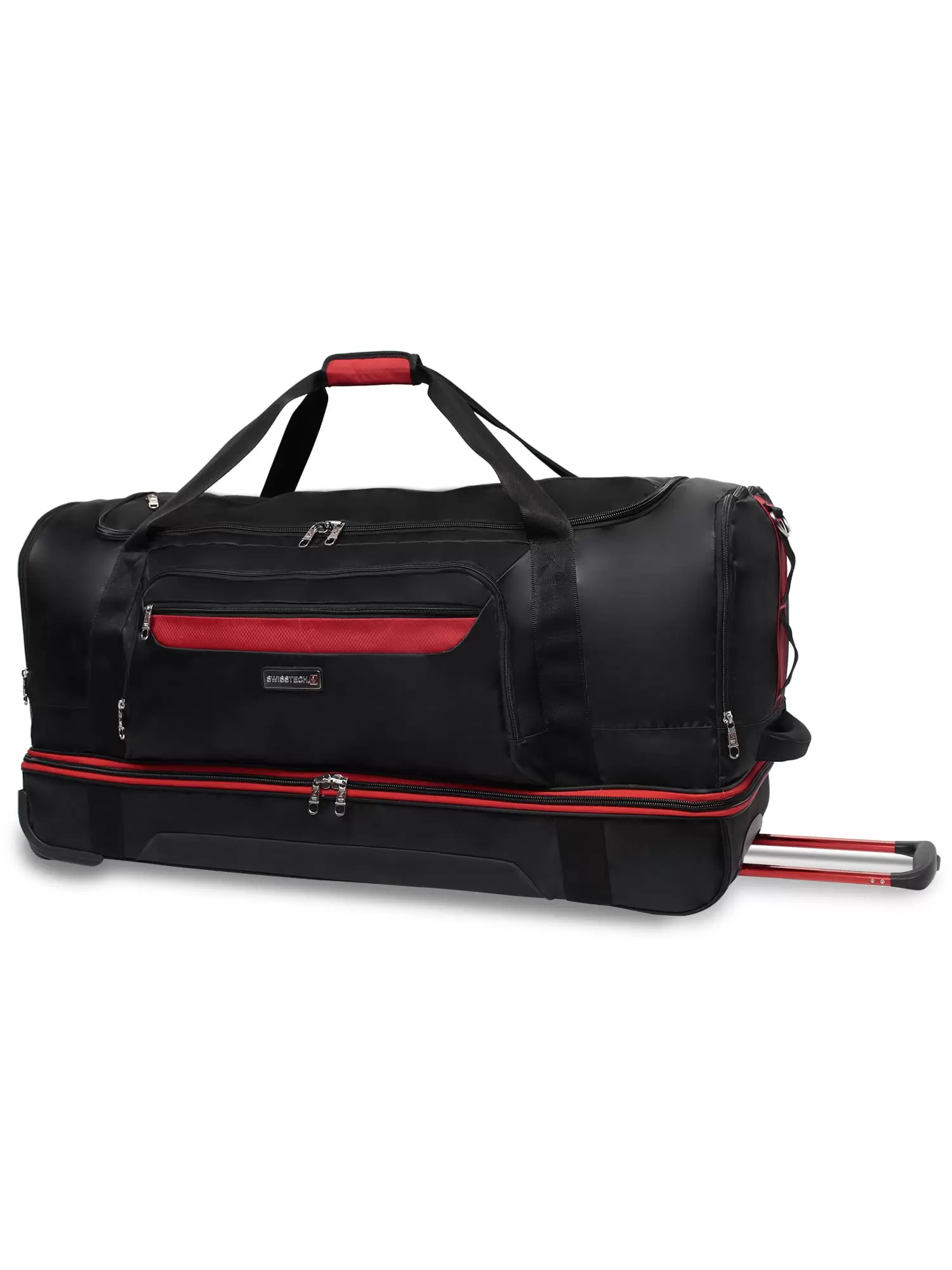 SwissTech Navigation 36 Drop Bottom Rolling Duffel with Telescopic Handle