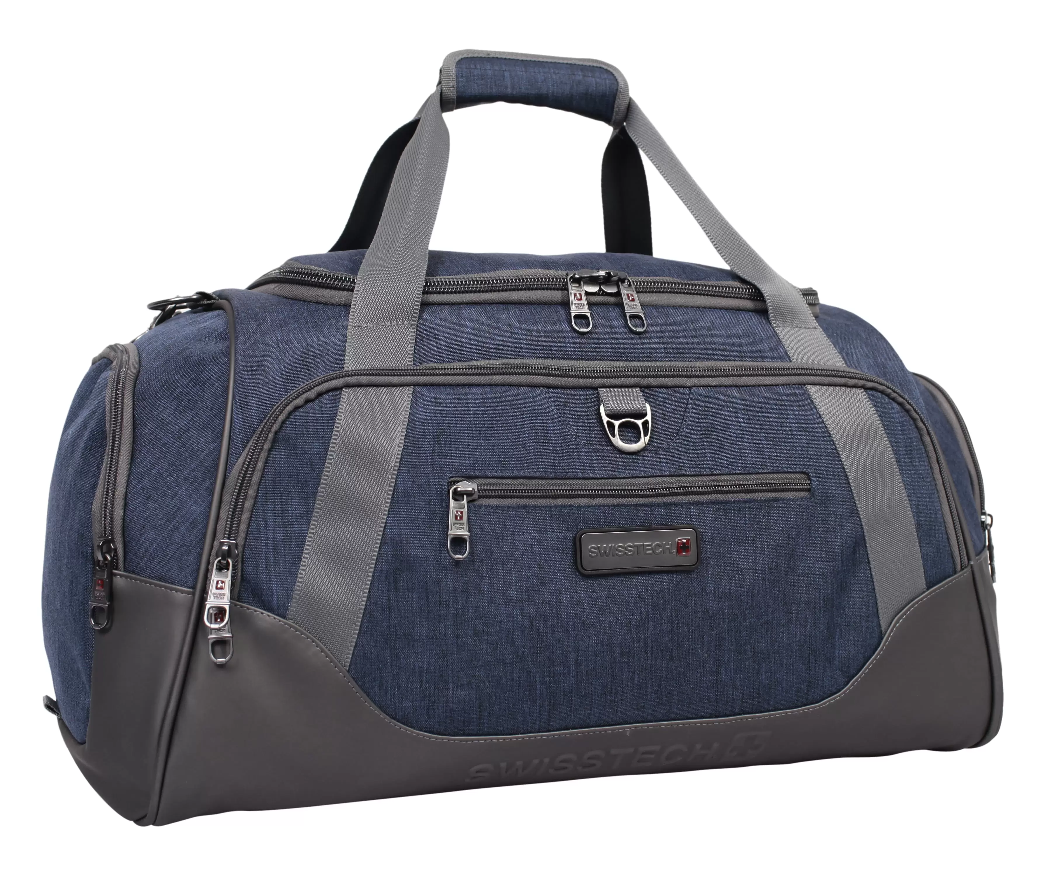 Swisstech 24 inch Excursion Travel Duffel. Blue/Grey. Polyester