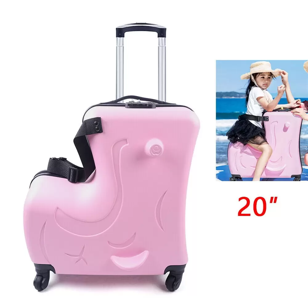 TFCFL 20 Travel Luggage Children Ride On Suitcases With Universal Wheels For Travel