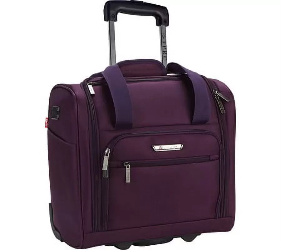 TPRC 15 underseater carry-on luggage with wheels w/ USB Port - Purple