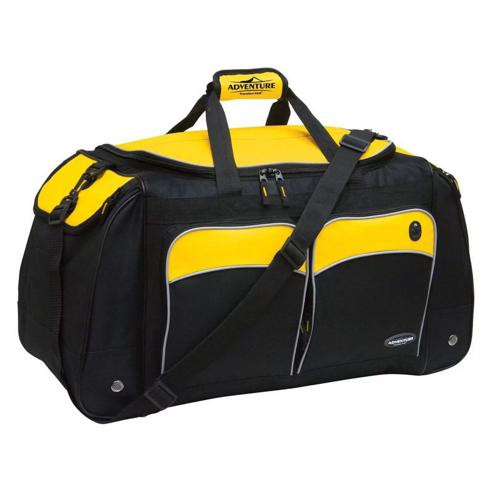 TPRC 28 Jumbo Multi-Pocket Duffel - Black with Yellow Trim