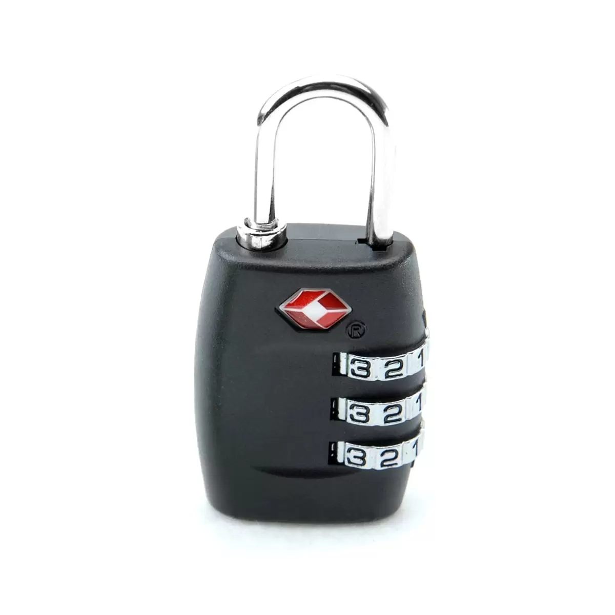 TSA-335 TSA Approved Security Luggage Padlock 3-Digit Combination Password Lock Padlock (Black)