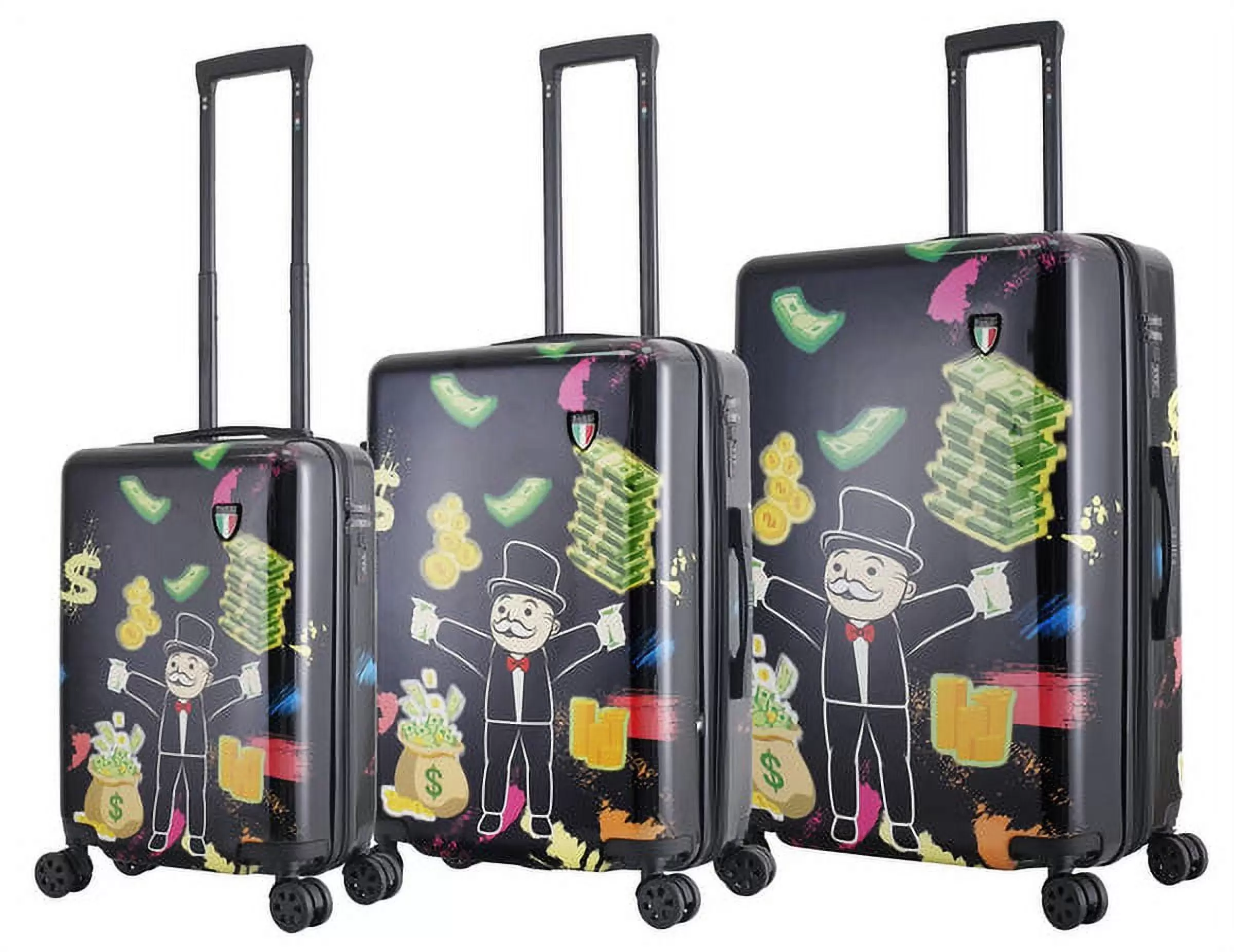 TUCCI Disegno - Dinero - Money Man 3-Piece Hardside Luggage Set