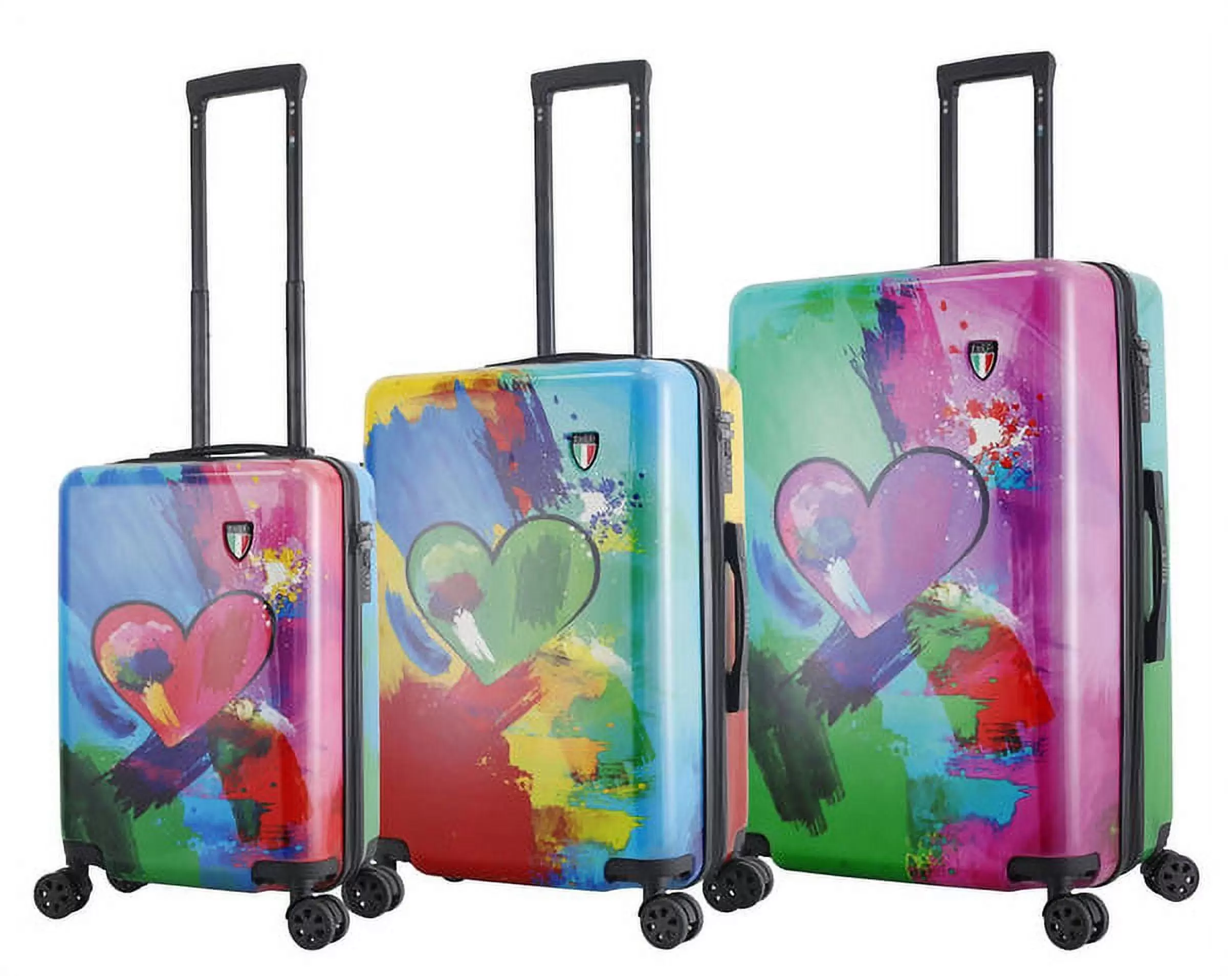 TUCCI Disegno - Emotion Art IN LOVE II 3-Piece Hardside Luggage Set