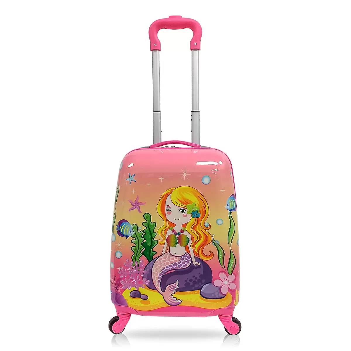 TUCCI Goldy Mermaid Kids' Hardside Carry On Suitcase