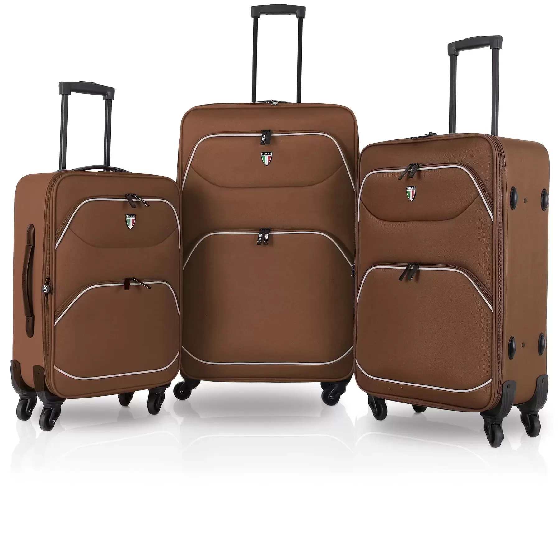 TUCCI T0328-03PC-NPBLU Alveare T0328 ABS Luggage Set, Pearl Blue - 3 Piece