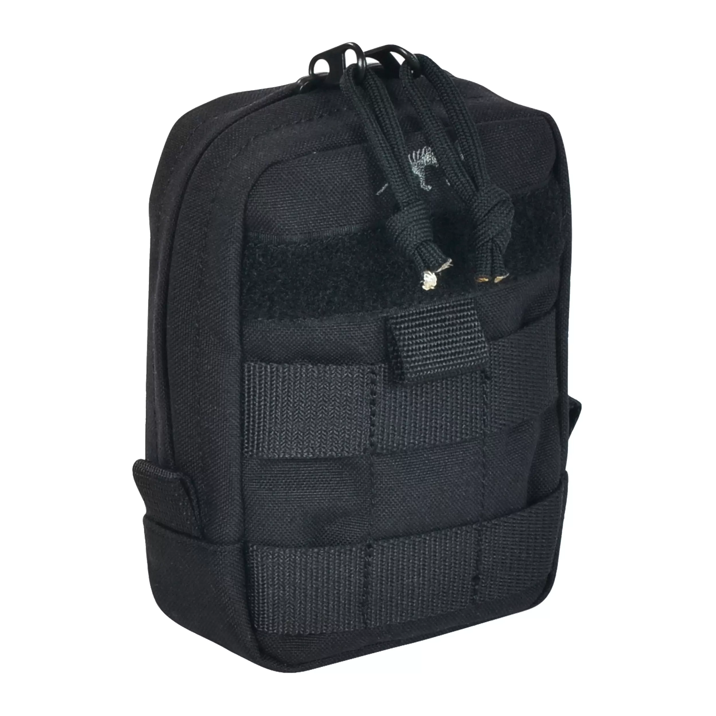 Tasmanian Tiger Tac Pouch 1 Vertical. Tactical MOLLE System Loops with YKK Zippers. Black