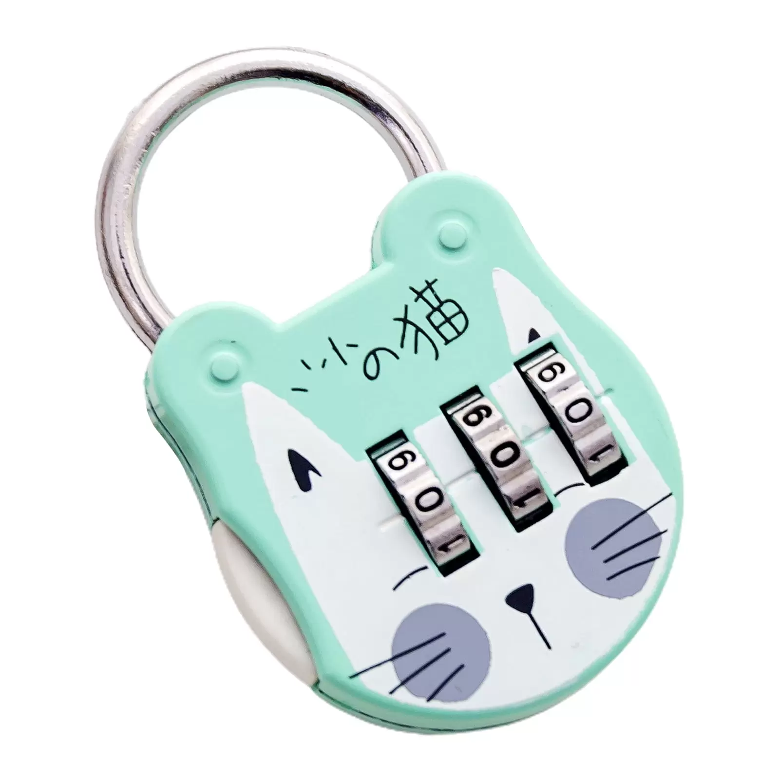 Temacd Code Number Lock Anti-theft High Strength Accurate Cat Mini Luggage Suitcase Number Password Lock for Dorm Drawer