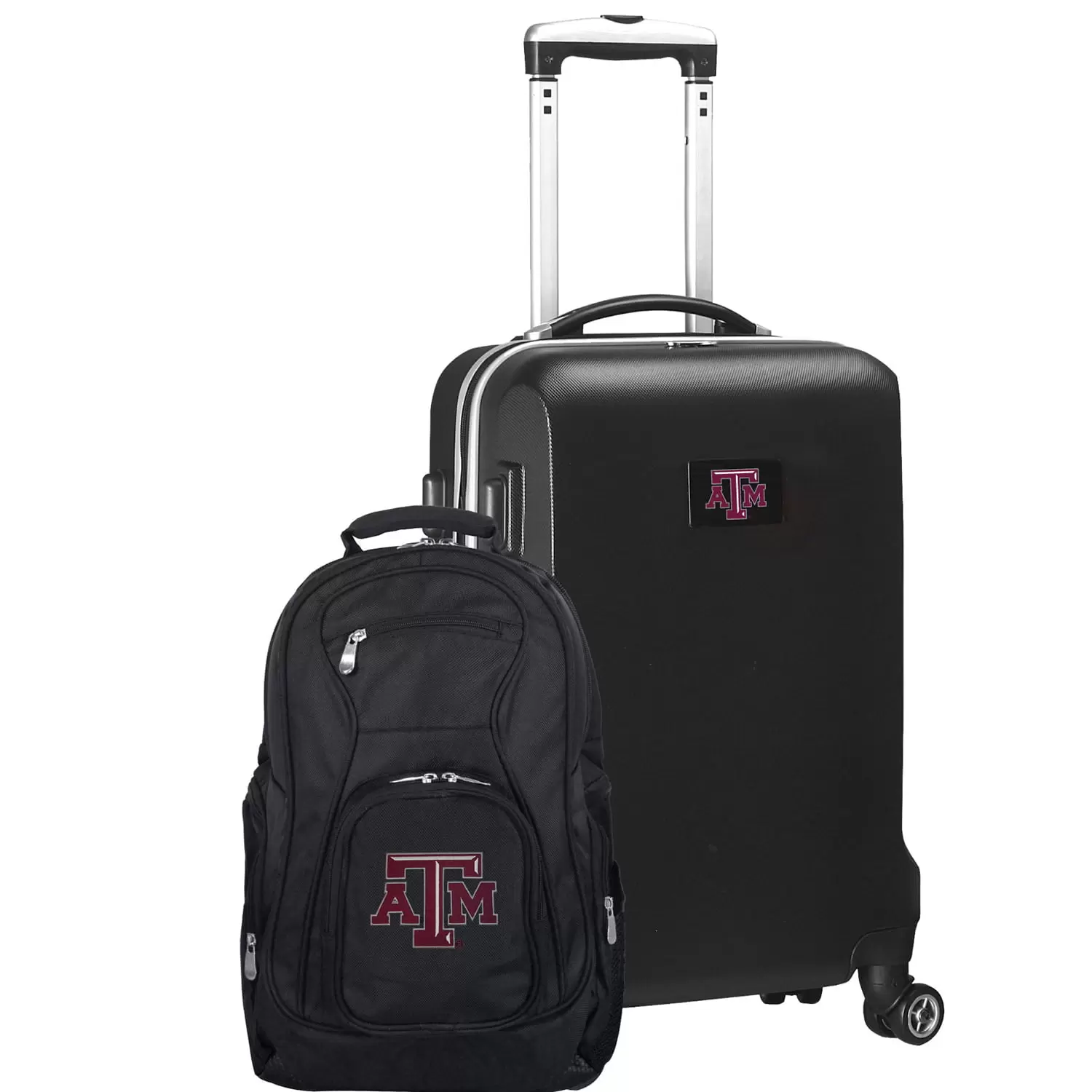 Texas A&M Aggies Deluxe 2-Piece Backpack and Carry-On Set - Black