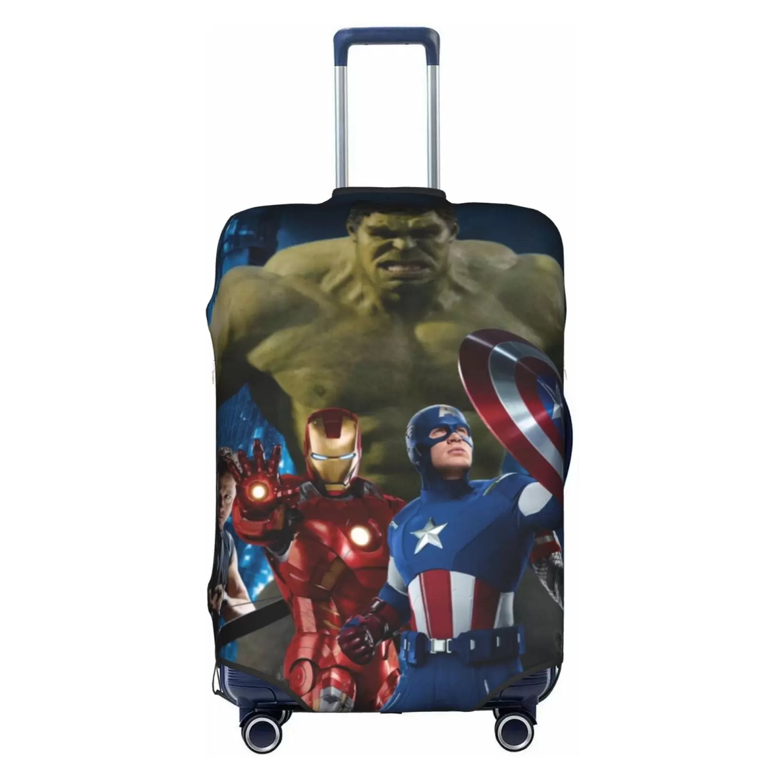 The Avengers Suitcase Cover Luggage Covers Protector Carry On Cover Luggage Wraps For Suitcase Carry On Protector. Cartoon Luggage Sleeve Travel Suit Case Dust Cover For Suitcase 18-32 Inch