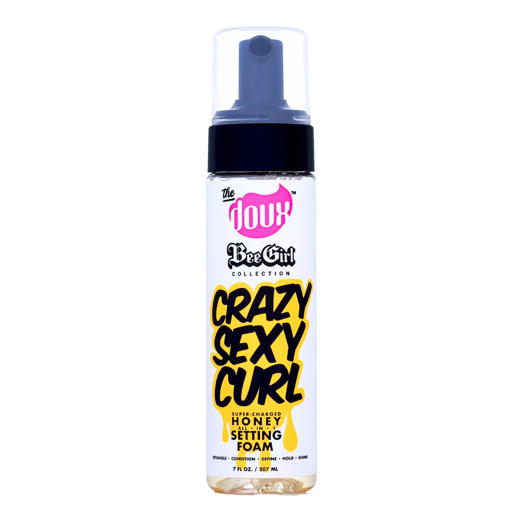 The Doux Bee Girl Crazy-Sexy-Curl Honey Setting Foam 7 oz.. Frizzy Hair. Moisturizing