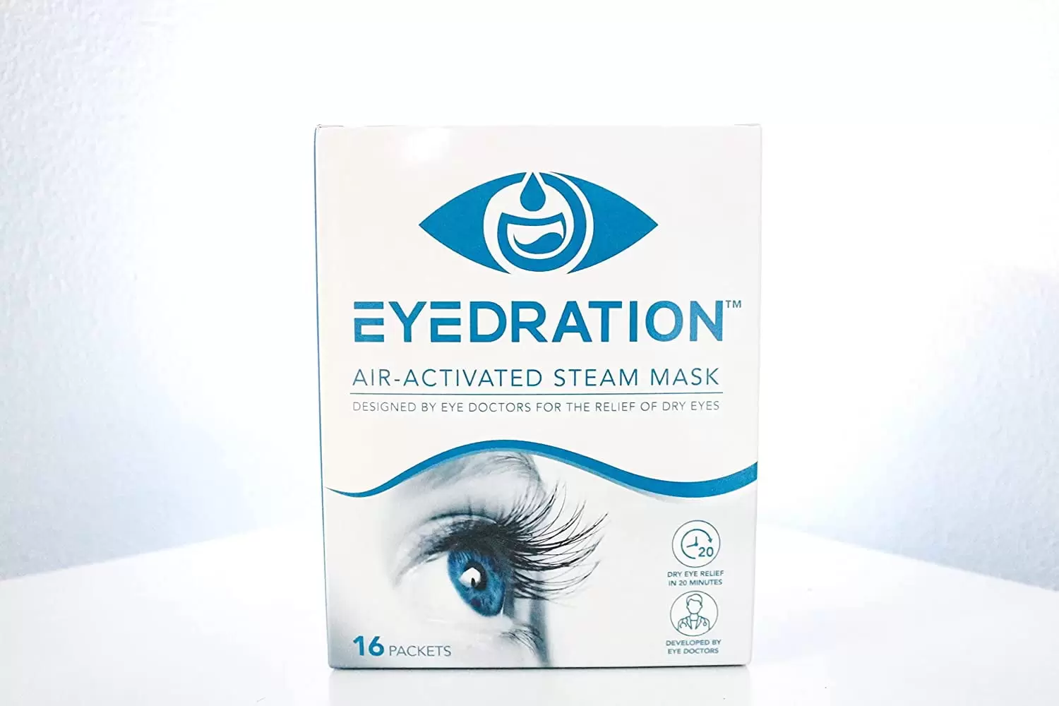 The Dry Eye Drink Eyedration Air-Activated Eye Steam Mask l Dry Eye Relief l Disposable Heated Eye Mask l Gentle. Soothing and Hydrating l No Microwave Needed l Convenient. Lightweight and Recyclable