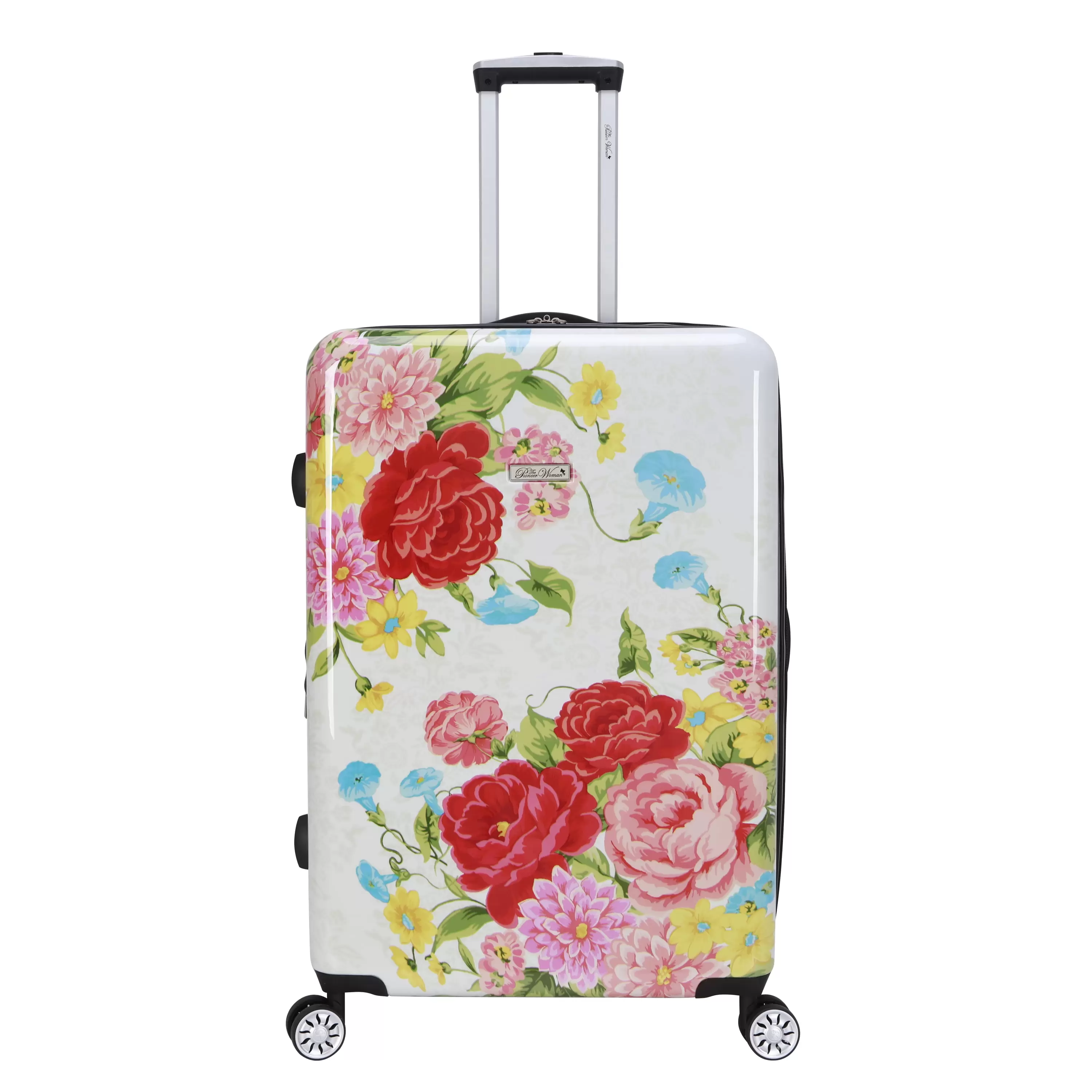 The Pioneer Woman 27 Checked Hardside Luggage. Sweet Rose