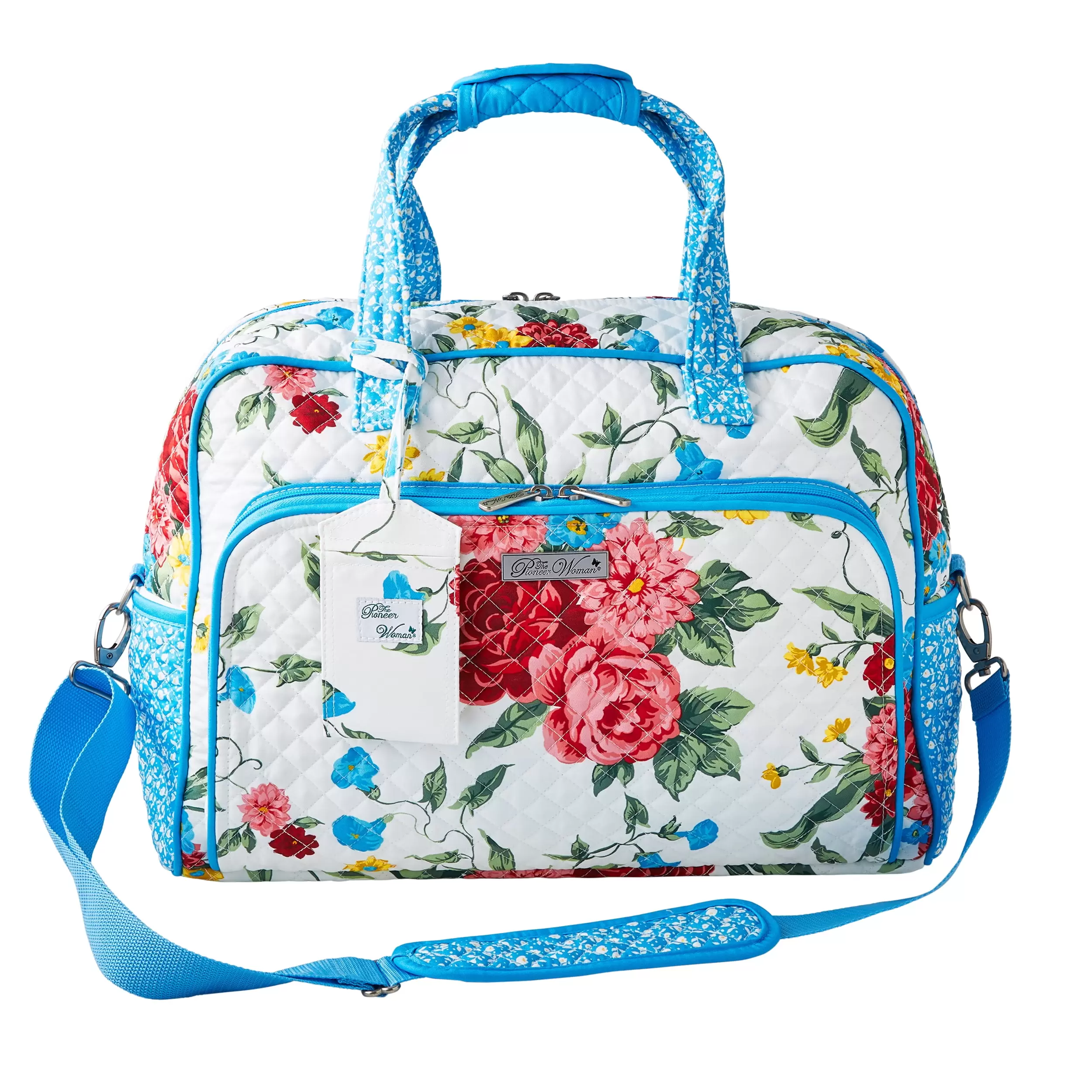 The Pioneer Woman Sweet Rose Quilted Fabric Weekender Bag