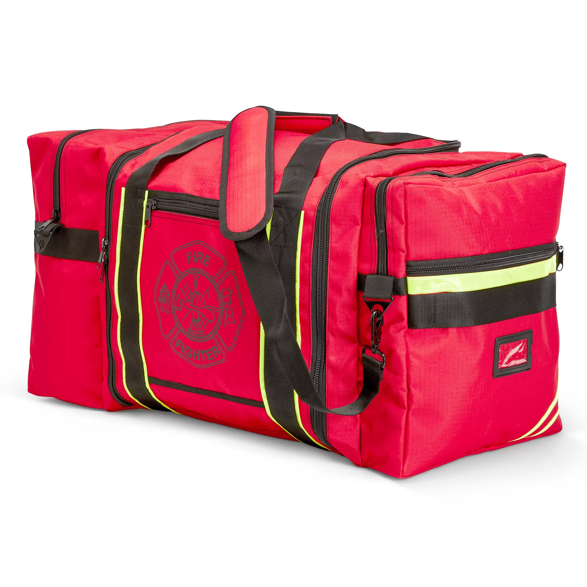 TheFireStore Firefighter Jumbo Gear bag with Reflective Trim and Maltese Cross