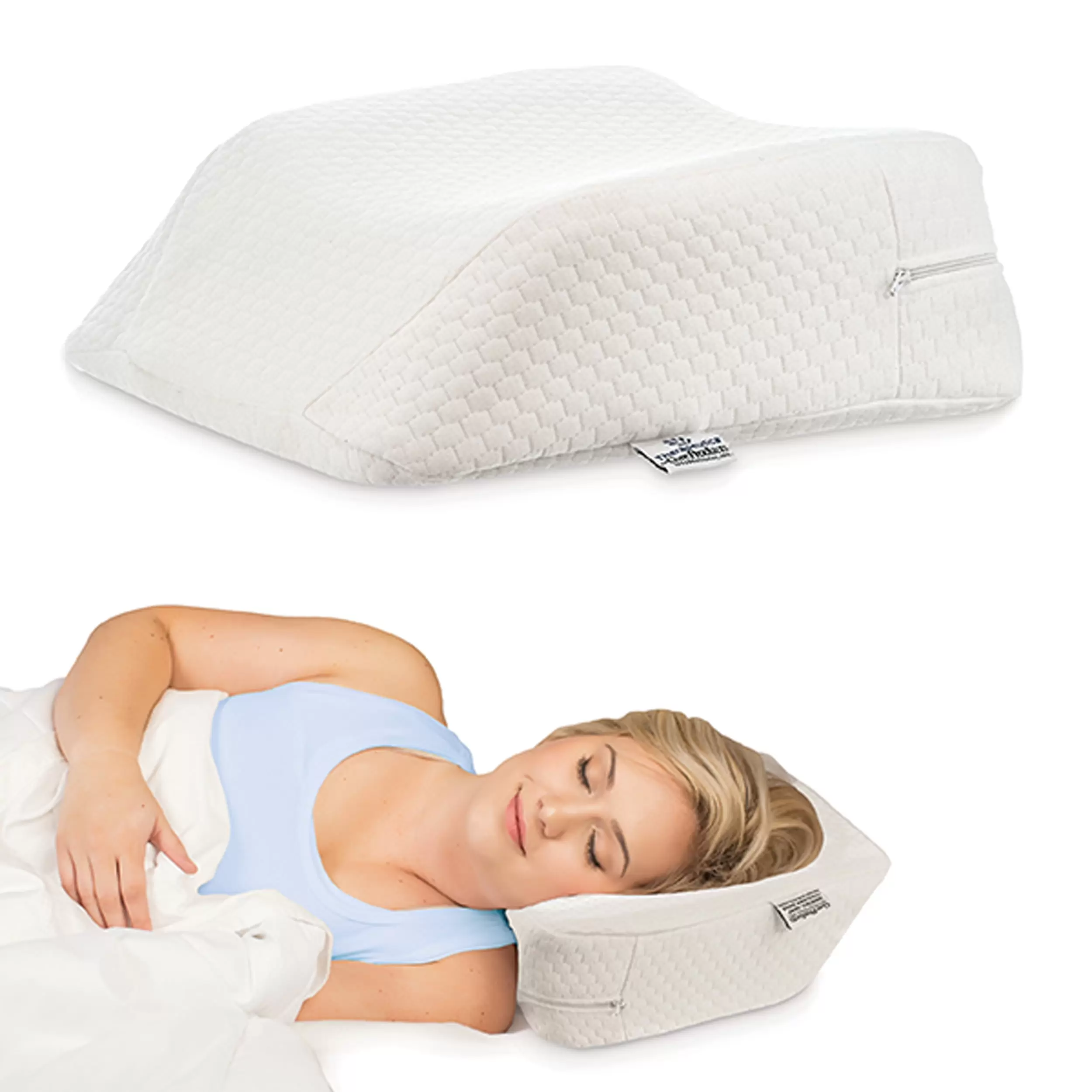 Therapeutica Foam Travel Pillow. Firm Support - Petite