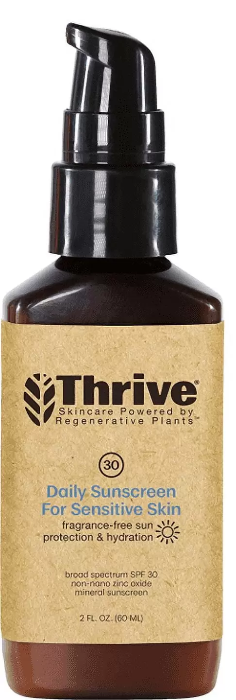 Thrive Face Sunscreen for Sensitive Skin SPF 30 2oz