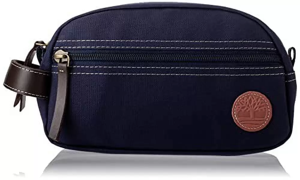 Timberland Men's Toiletry Bag Canvas Travel Kit Organizer. Navy. One Size