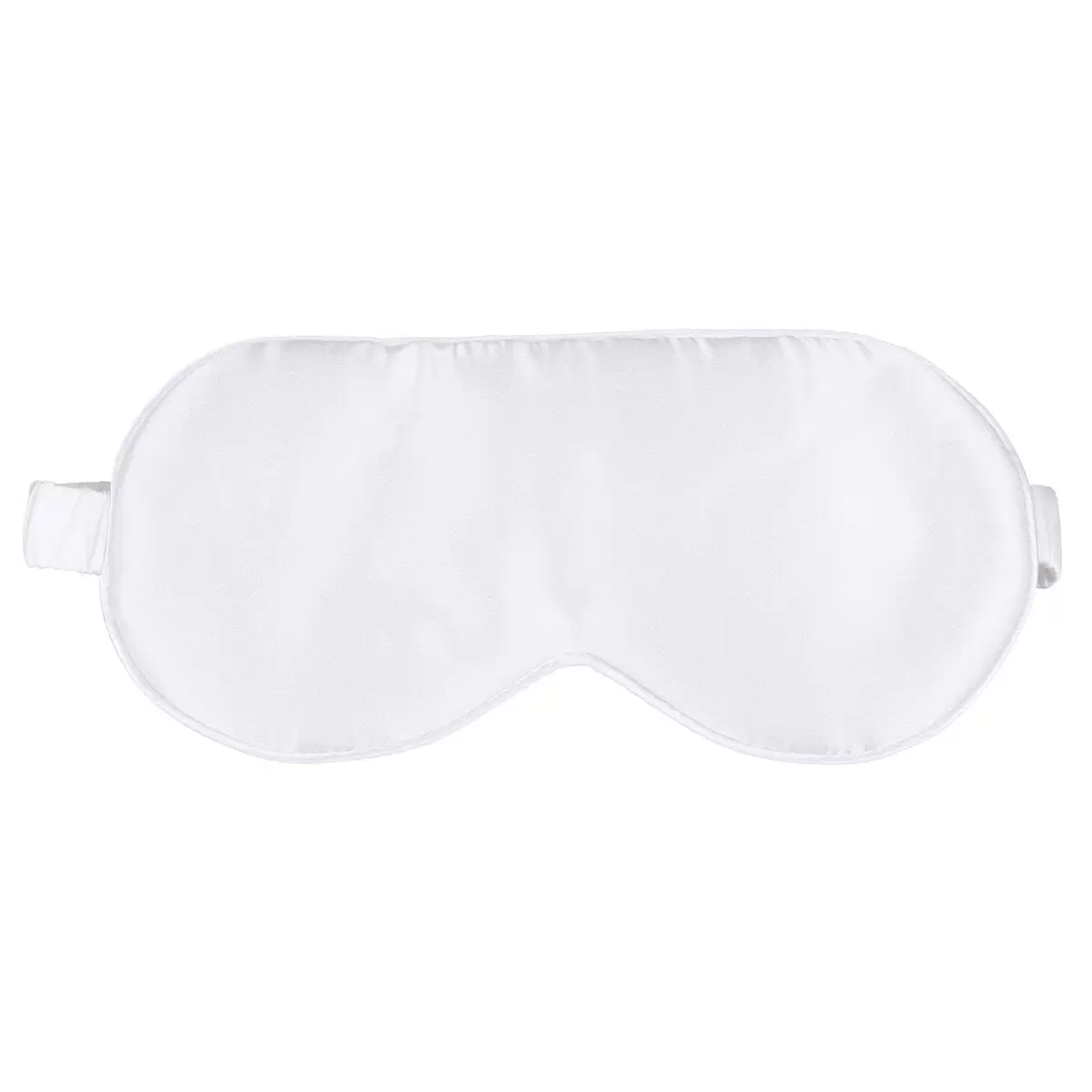 Tingshir 1Pc Silk Sleeping Eyeshade Comfortable Eye Mask Breathable Blindfold Night Eye Patch for Men Women (White)