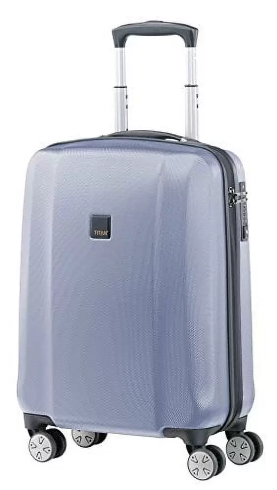 Titan Xenon 100% Polycarbonate Hard Spinner Luggage - German Designed (Small. Blues...