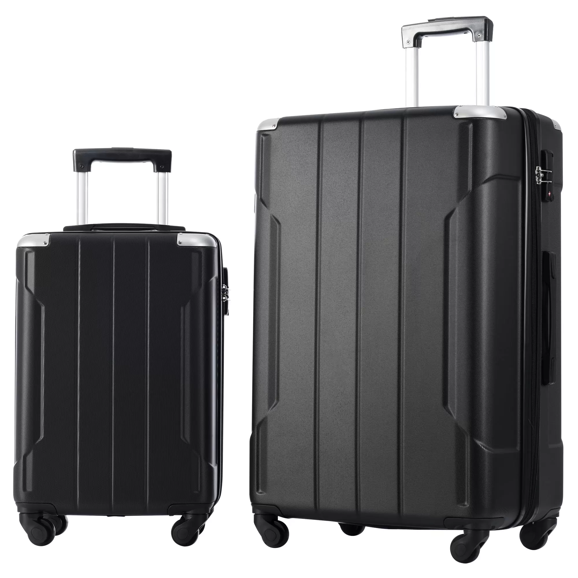 Tookss 2 Pieces Hardside Spinner Wheel Luggage Set With Wheels And TSA Lock 3-digit Combination Lock 28 20 2 Sizes Suitcase Lightweight For Men Women