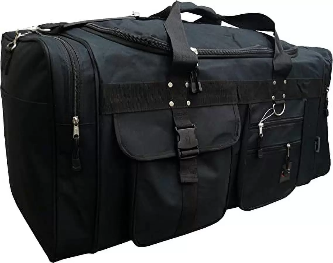 Track USA by Triple Gear Heavy Duty 19 Sport and Travel Duffle Bag (Black)