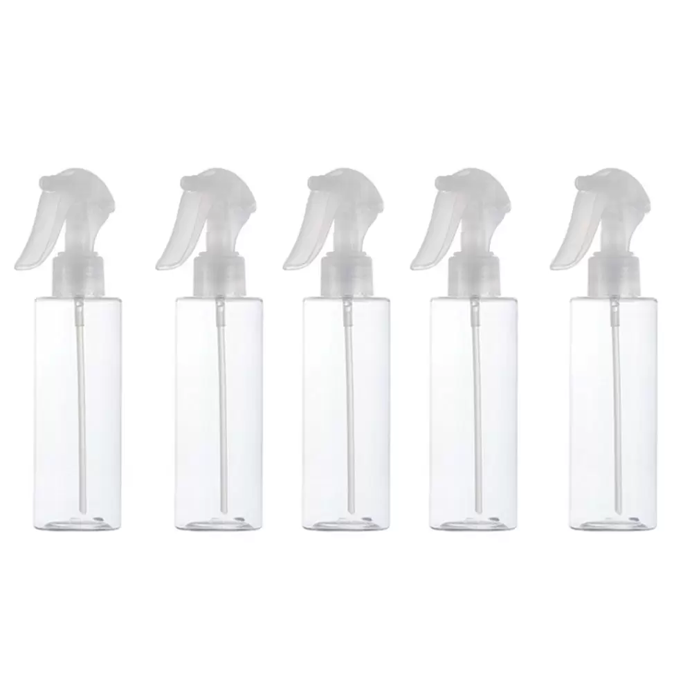 Transparent Mist Container Atomizer Spray Bottle Trigger Sprayer Empty Bottle Pump Sprayer 120ML 5PCS