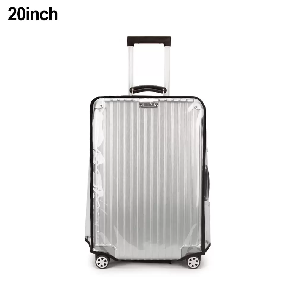 Transparent Pvc Travel Luggage Waterproof Suitcase Cover Washable Bag