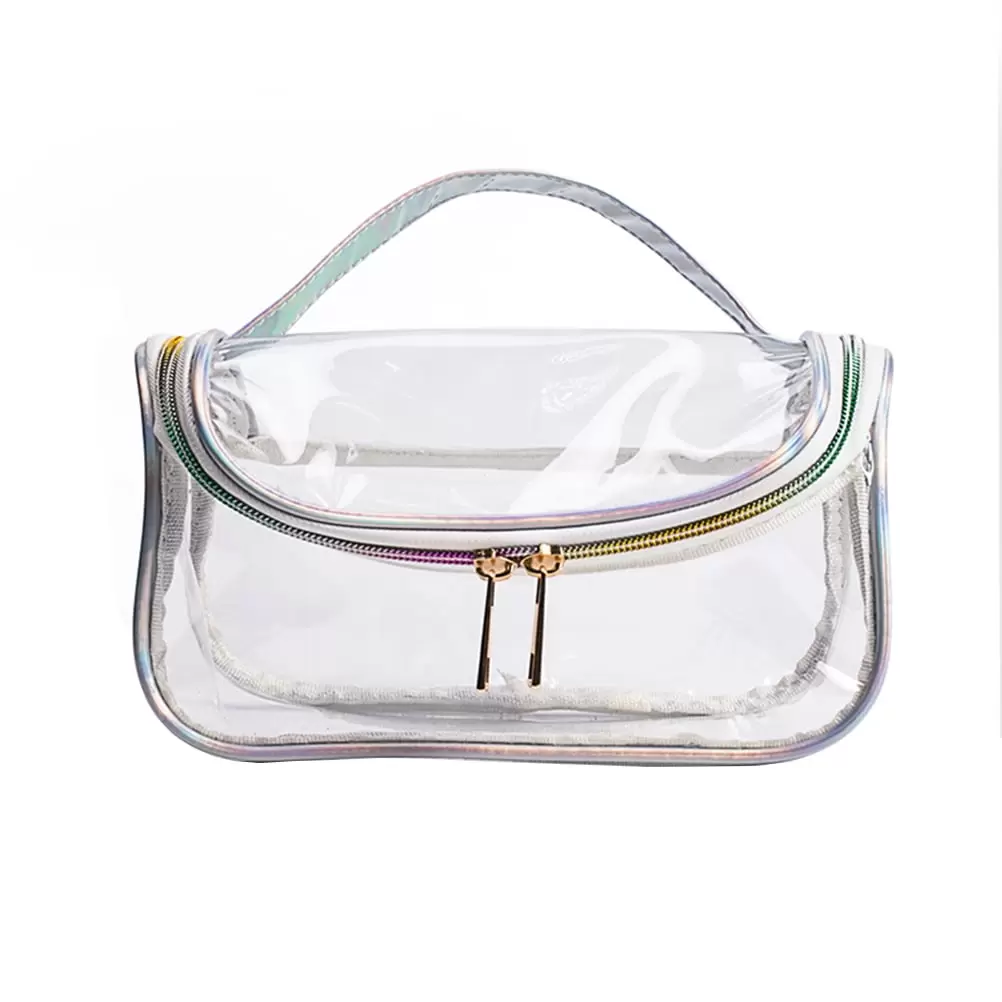 Transparent Toiletry Bag Portable Travel Toiletry Bag Storage Bag for Women Use Size L