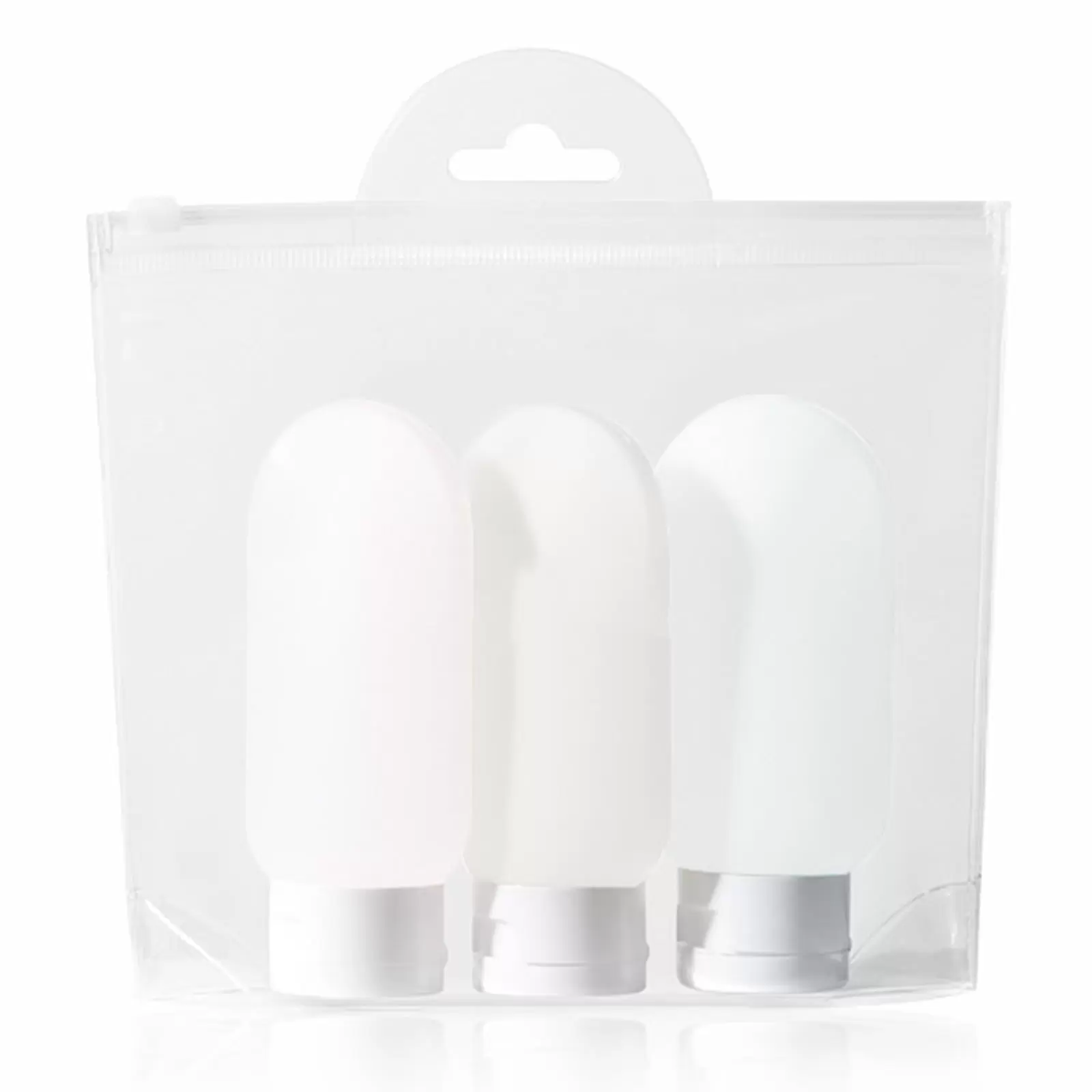 Travel Bottles for Toiletries. 2 oz Travel Size Containers. Free Leak Proof Squeezable Refillable Travel Size Bottles for Shampoo Conditioner Lotion(3 Pcs)