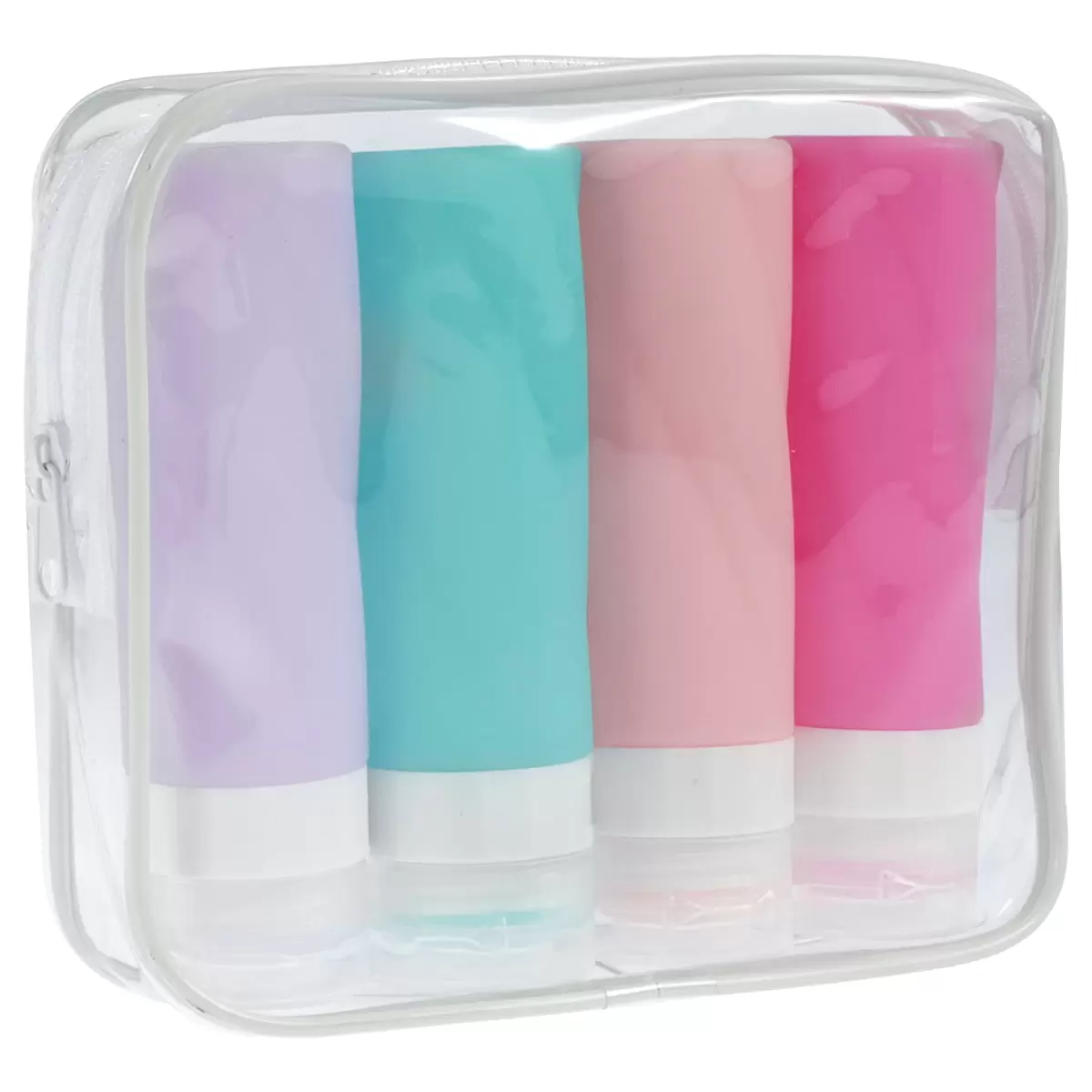 Travel Bottles for Toiletries. Travel Size Containers Leak Proof BPA Free Squeezable Travel Accessories Refillable for Shampoo Conditioner Lotion Liquids(4Pack)