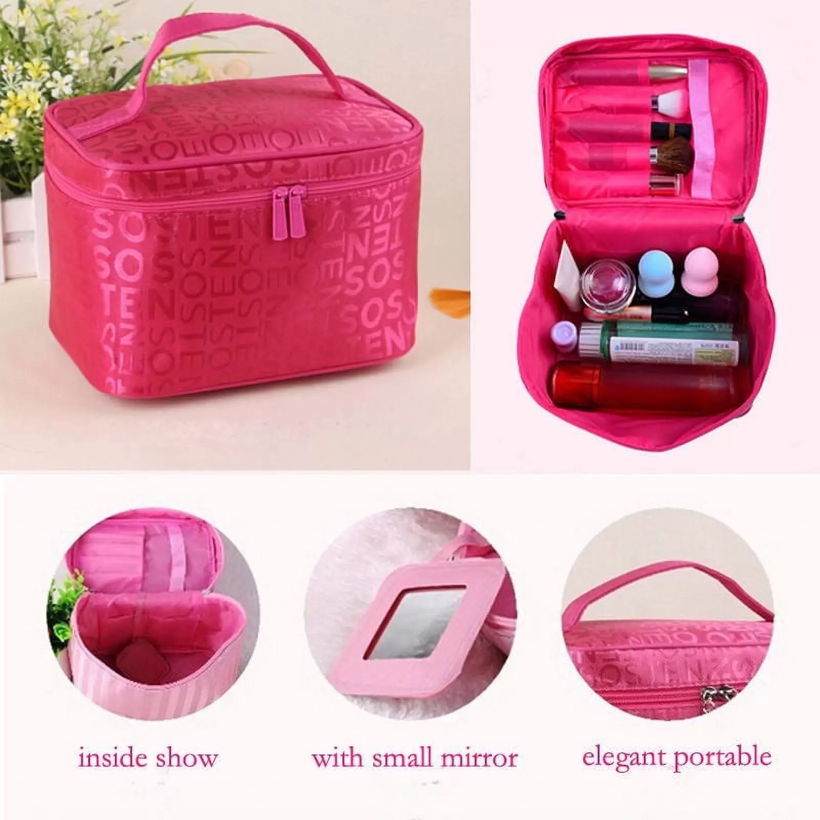 Travel Cosmetic Makeup Toiletry Case Bag Wash Organizer Storage Handbag Pouch