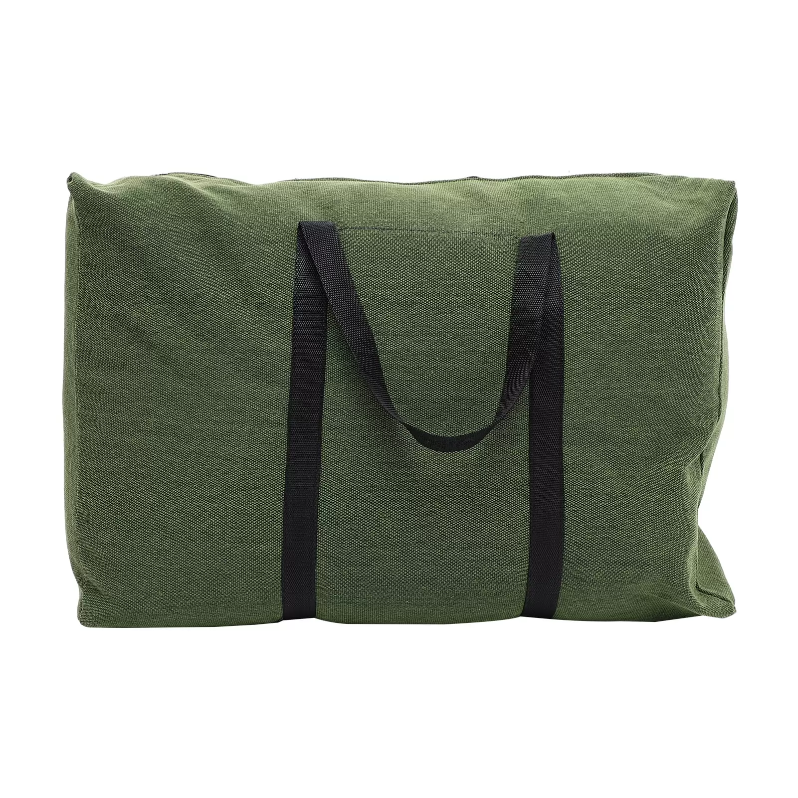 Travel Duffle Bag Zipper Canvas Travel Bag with Handle Luggage Storage Bag Olive Green