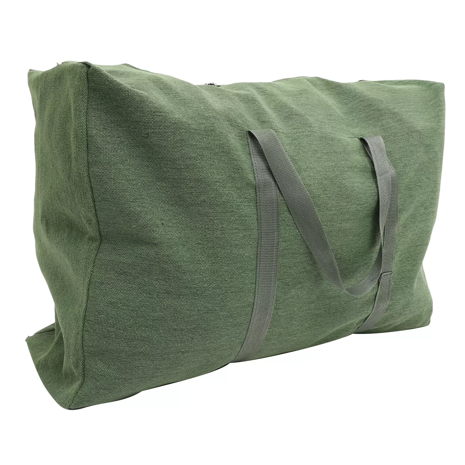 Guichaokj Travel Luggage Bag Zipper Canvas Duffle Bag Large Luggage Bag for Travel Olive Green