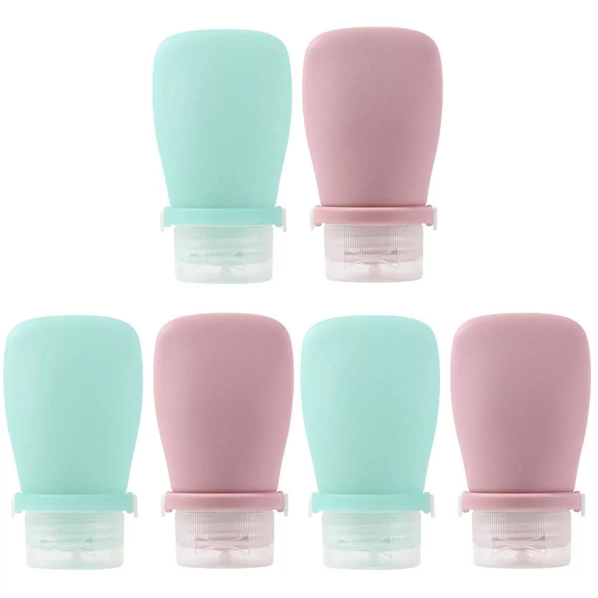 Travel Size Toiletries for Women Toiletry Containers Silica Gel Bottle Home Accessories Liquid Household 6 Pcs