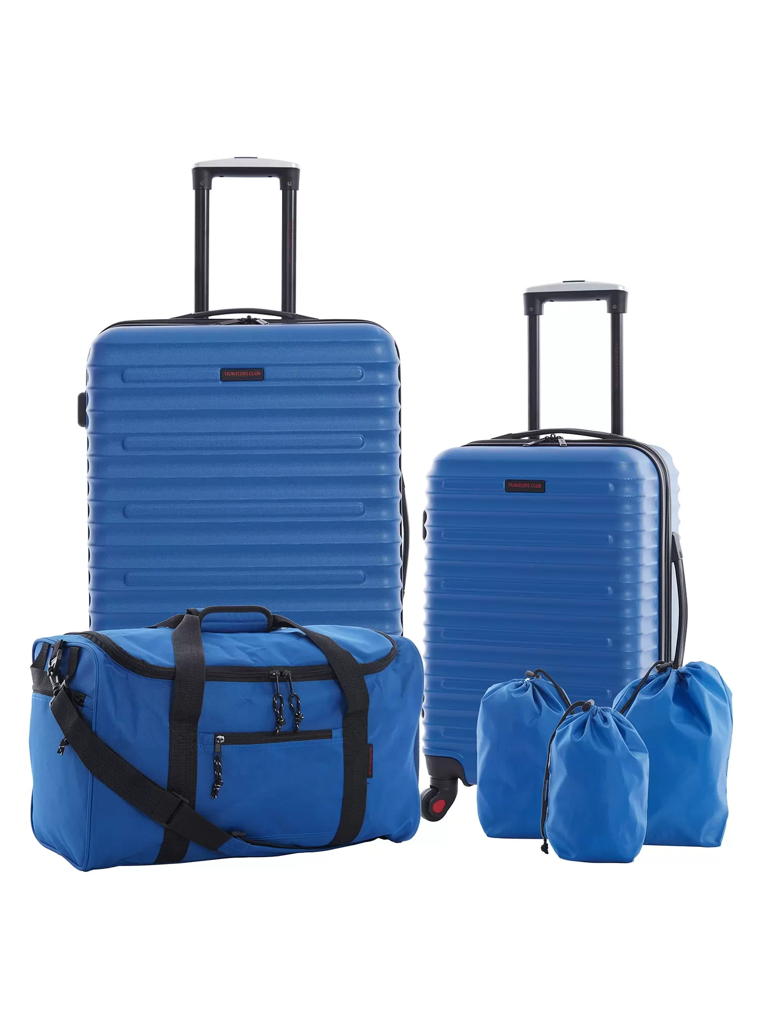 Travelers Club Hardside 6 pc. Loola Collection w/ Spinner Wheels - Blue