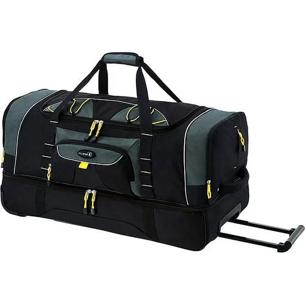 Travelers Club Jumbo 36 2-Section Rolling Duffel with Blade Wheels