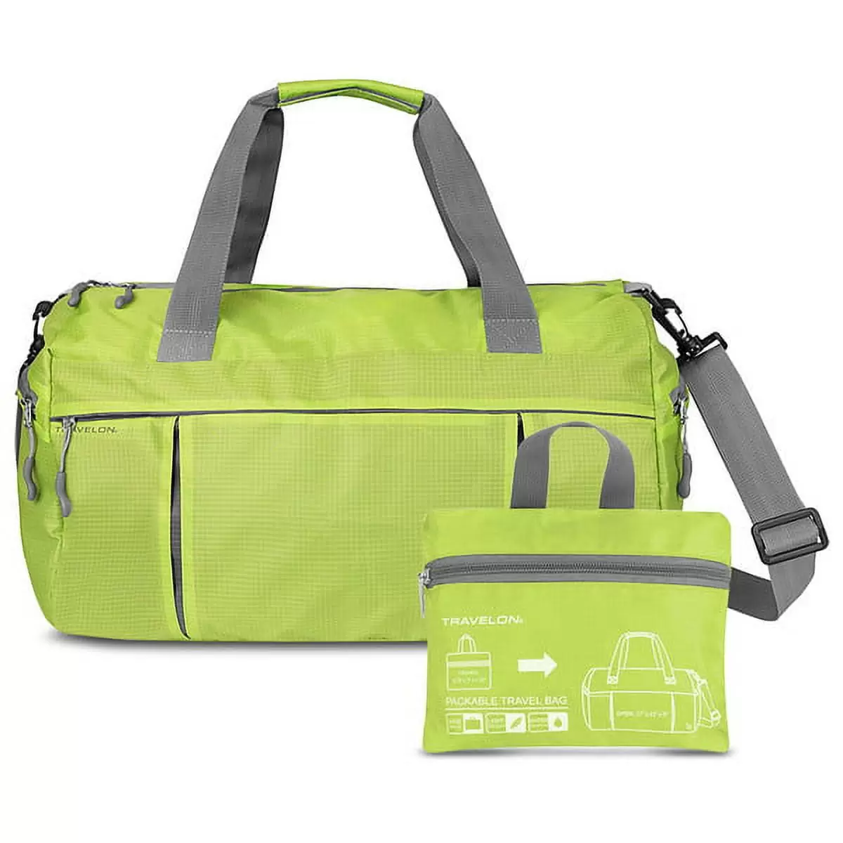 Travelon Featherweight Packable Travel Bag. Lime