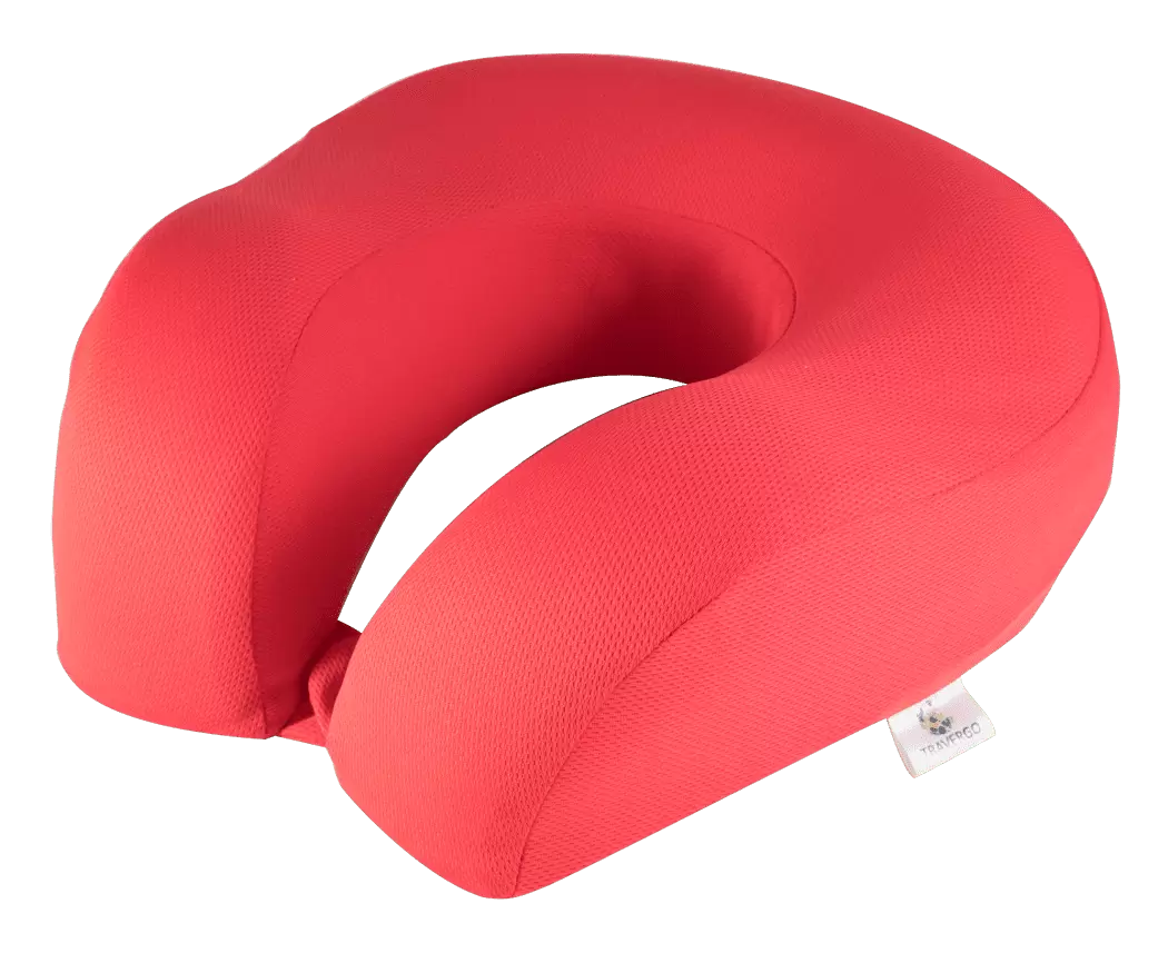 Travergo by GoGreen Power Memory Foam Travel Neck Pillow - TR1040RD