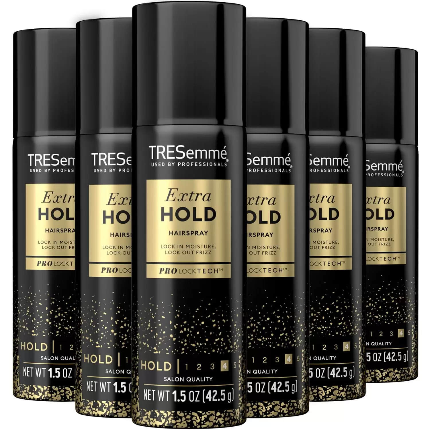 Tresemme Hair Spray Set - Tres Two Extra Firm Control. Aerosol Travel Size Hairspray for Women. Anti-Frizz Hair Products. Anti-Humidity Spray for Hair. Travel Size Hair Products. 1.5 Oz (Pack of 6)