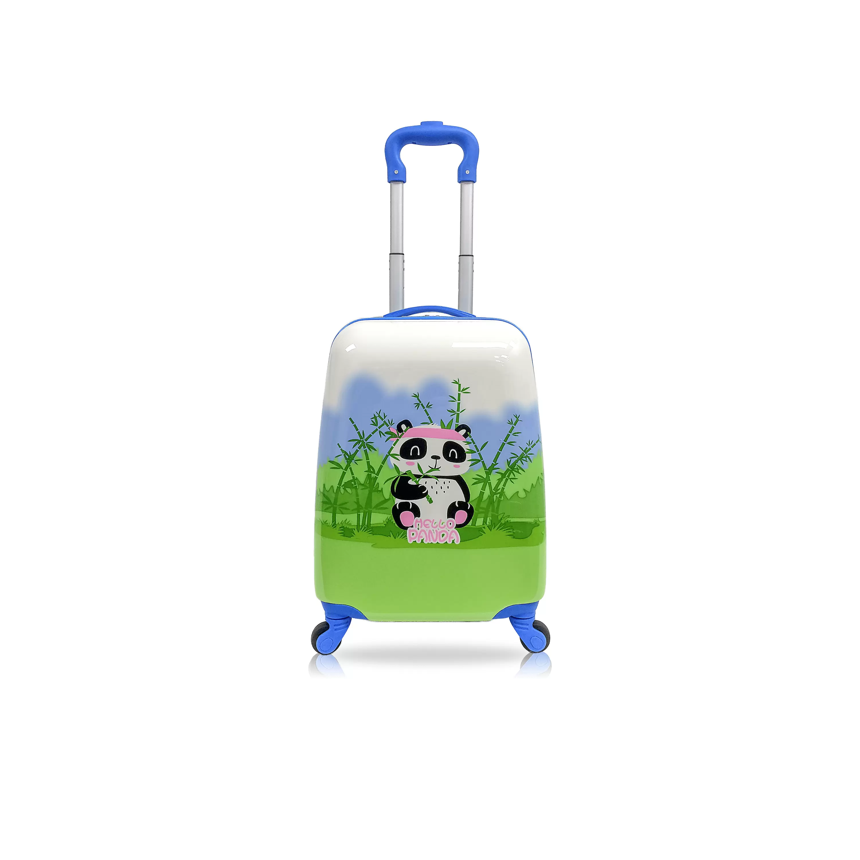 Tucci LUCKY PANDA Hardside Kids 18 Suitcase for Kids-Cute Lightweight Kids Luggage with Wheels.