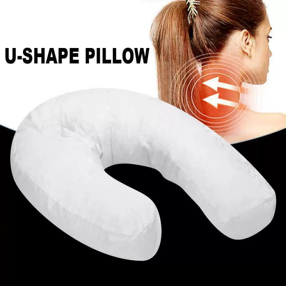 U-shape Side Sleeper Pro Neck Back Pillows Holds Your Neck Spine During Sleep Baby Care Soft U-shape Side Sleeper Pillow