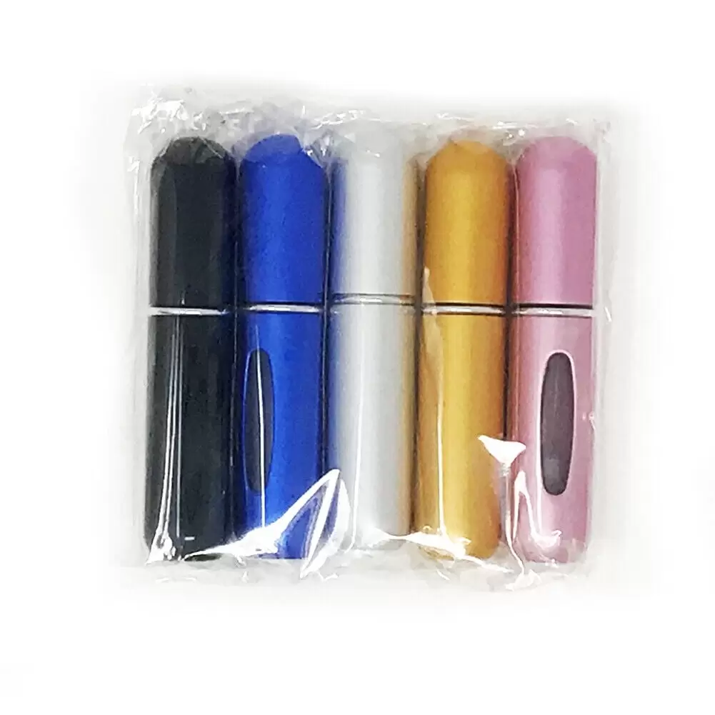 US 5pcs Travel Bottom Mini Refillable Perfume Scent Empty Spray Bottle Sprayer