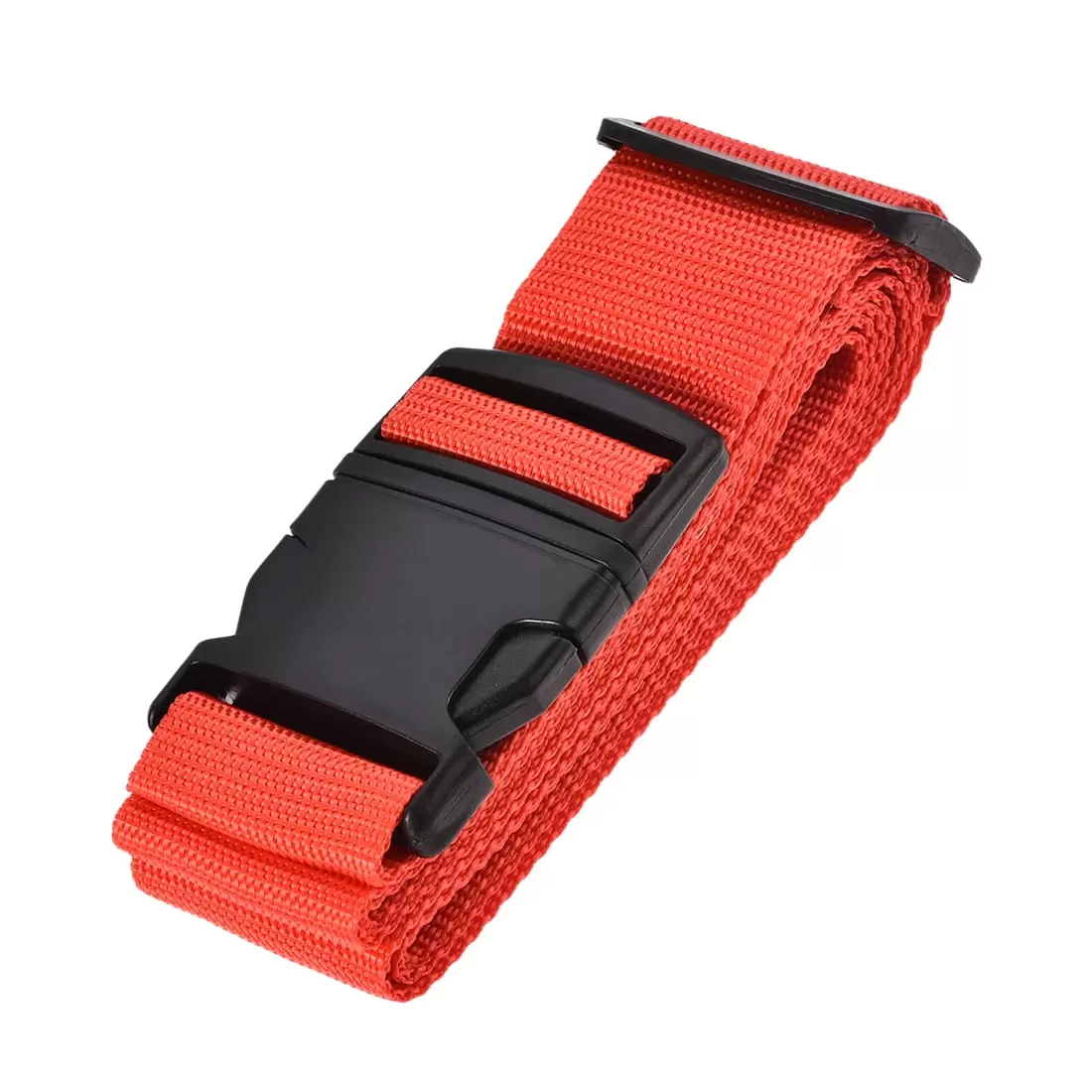 Unique Bargains 79'' Luggage Strap Suitcase Belt with Buckle Label Polypropylene Red