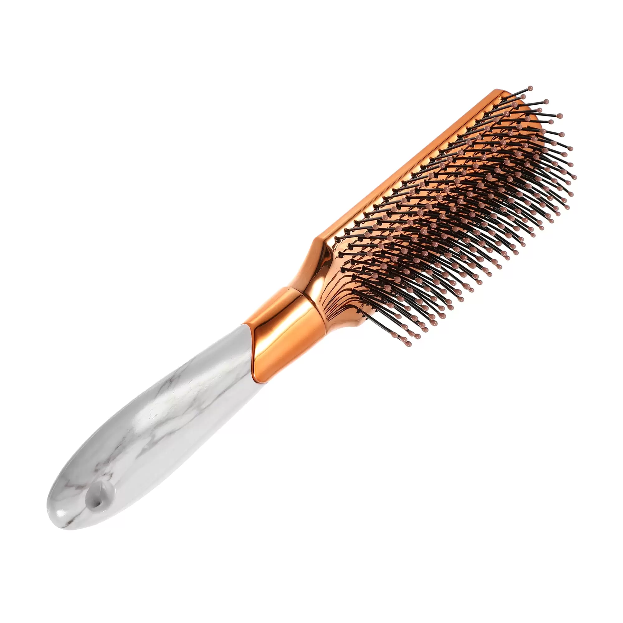 Unique Bargains Hair Brush Detangling Brush for Women and Men Travel Wet Hair Brush Barber Brush Tools Rose Gold Tone