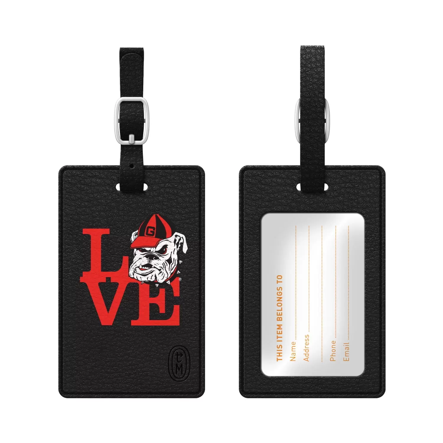 University of Georgia Black Bag Tag. Love