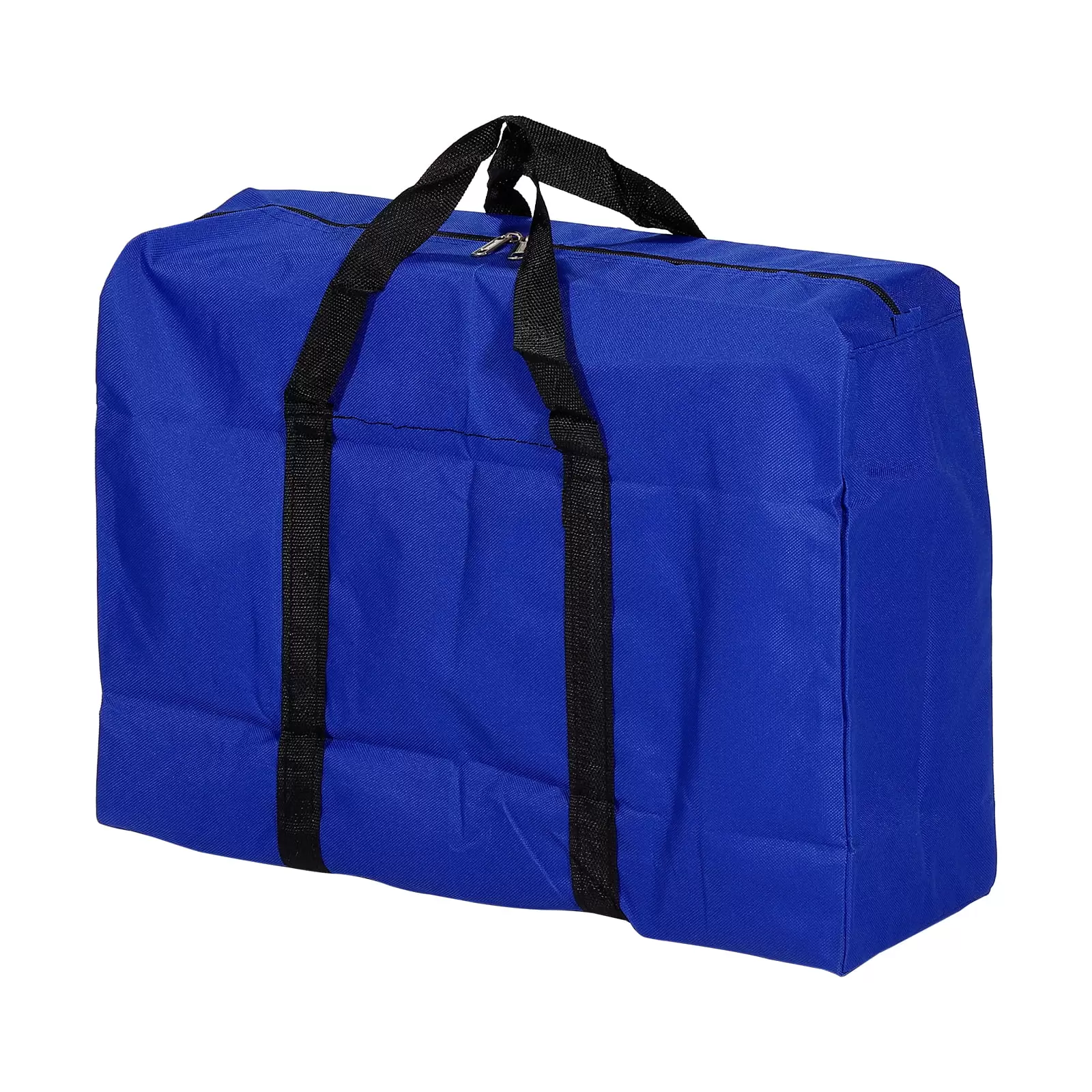 Uxcell 40L Capacity Storage Tote with Zippers Clothes Moving Tote Bags. Blue