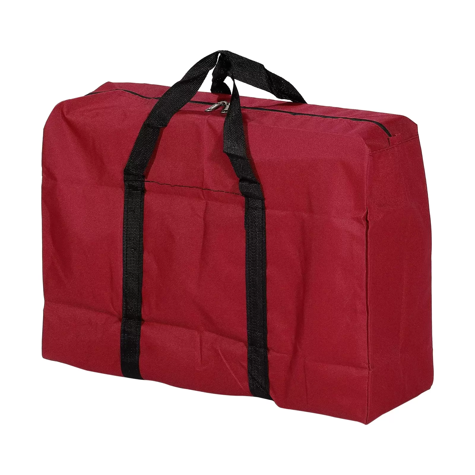 Uxcell 40L Capacity Storage Tote with Zippers Clothes Moving Tote Bags. Red